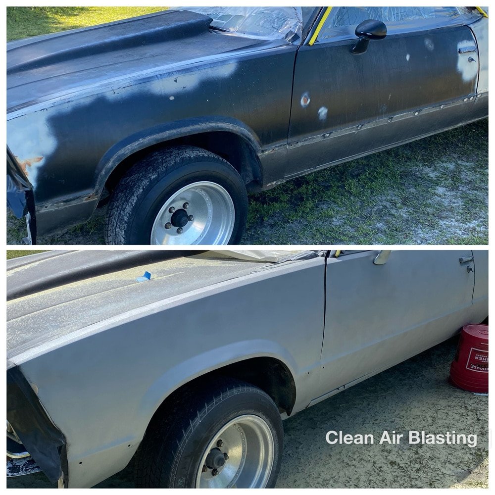 Cars, trucks, vans, and RV's sand blasted and prepped for restoration or paint, in Charlotte, North Carolina